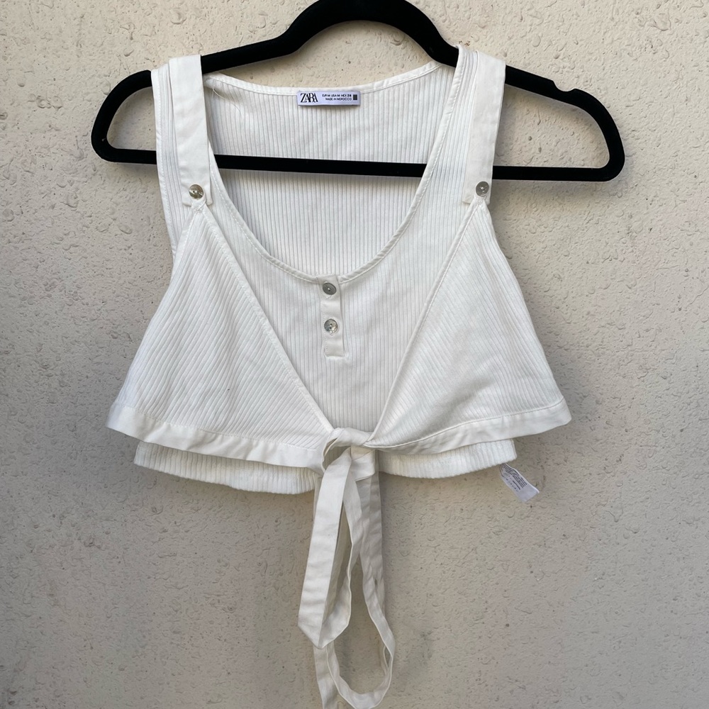 Zara brand new limited edition bohemian summer crop top (cotton) - Picture 7 of 9